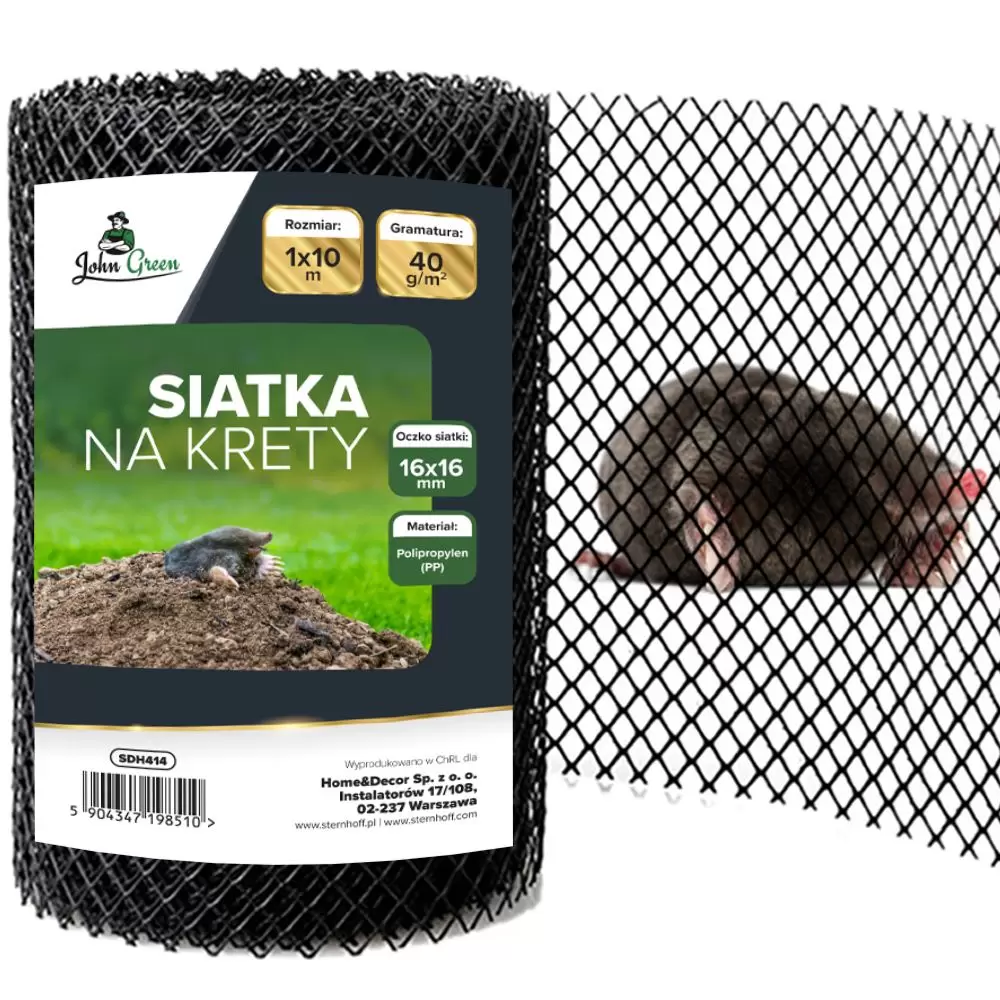 Siatka Na Krety Nornice Pod Trawnik 40g/m² 1x10m