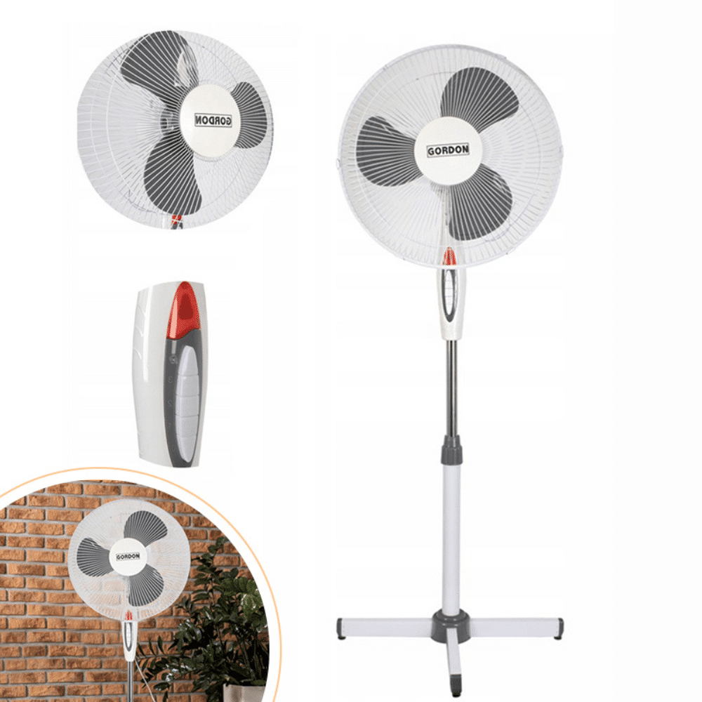 Wentylator Stojący Wiatrak Podłogowy Regulowany Biały 60W