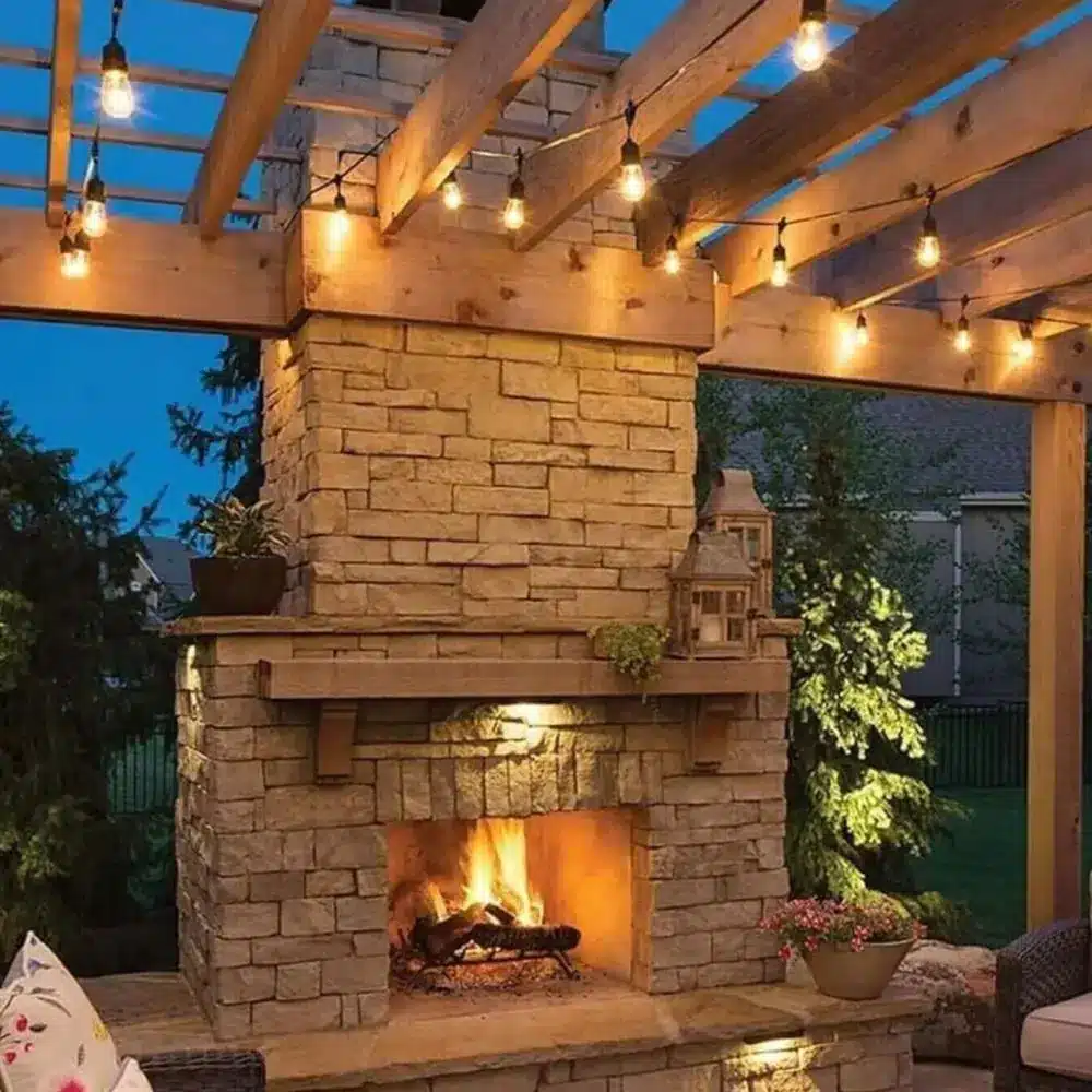 Girlanda Ogrodowa Świetlna 20m Żarówki E27 - obrazek 4