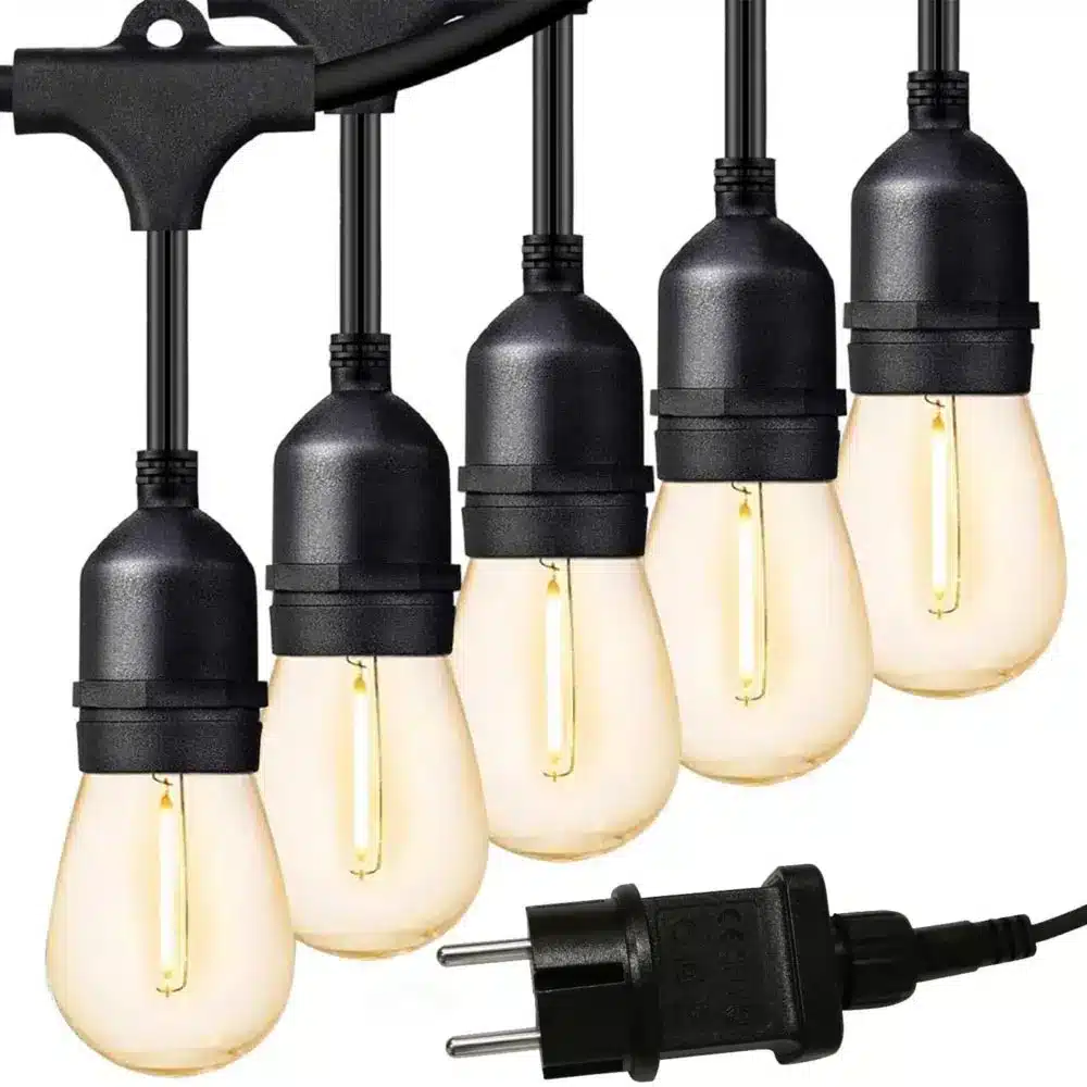 Girlanda Ogrodowa Świetlna 20m Żarówki E27