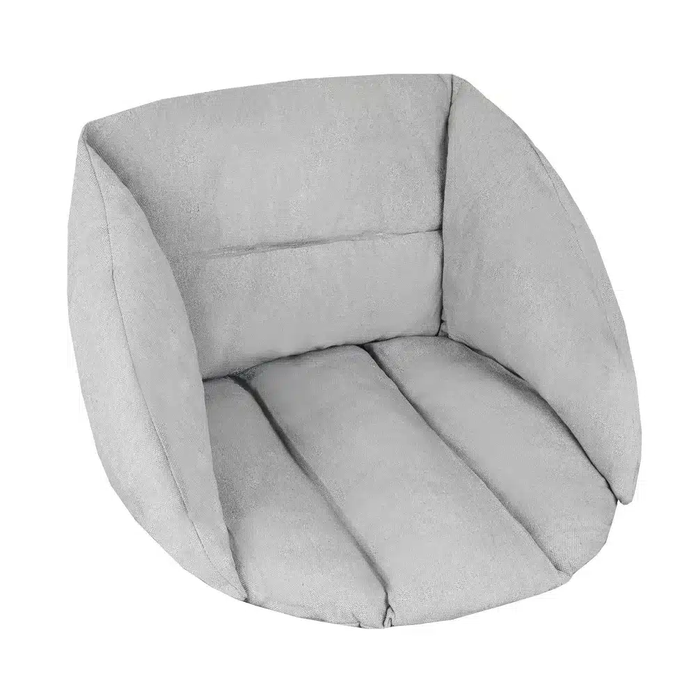 Fotel Wiszący Huśtawka Bocianie Gniazdo BOHO Szary + 2x Poduszka - obrazek 3