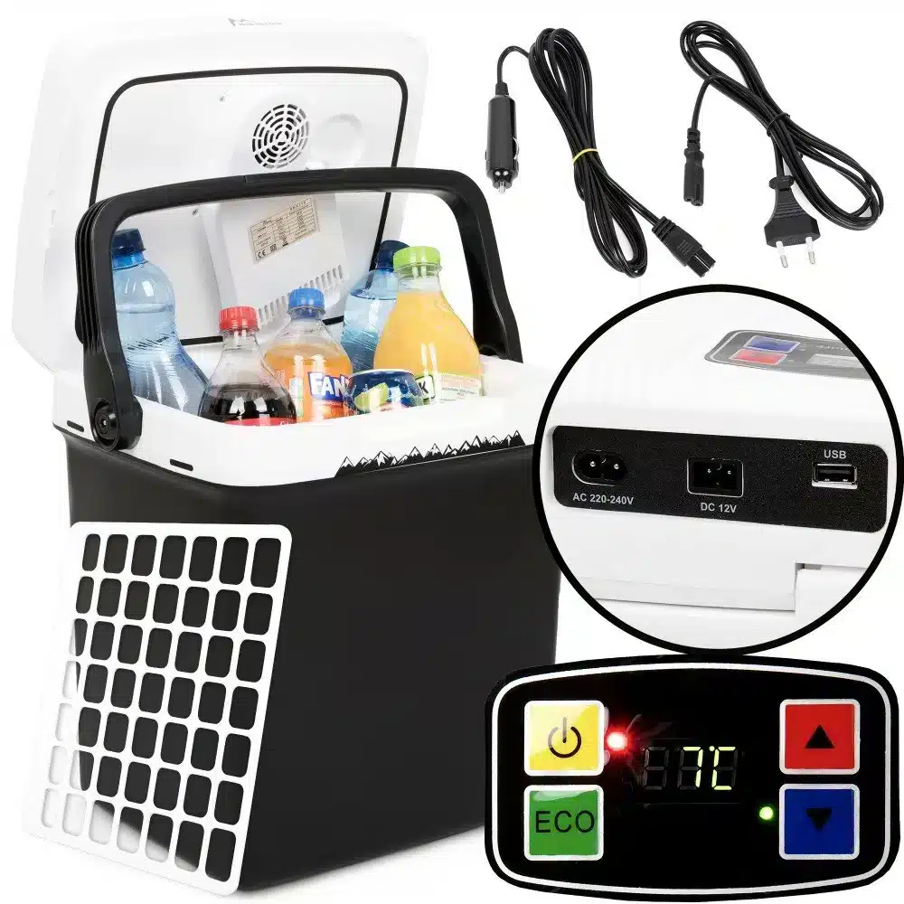 Lodówka Turystyczna Samochodowa 12/230V 32L Czarna