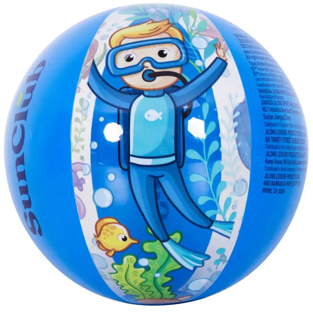 Piłka Plażowa Dmuchana Płetwonurek 40cm