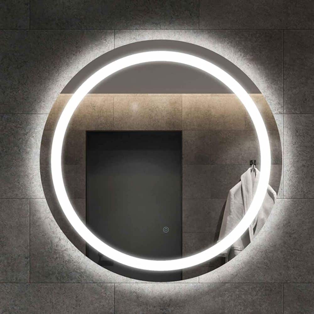 Lustro Okrągłe Ścienne Podświetlone LED 80cm - obrazek 3