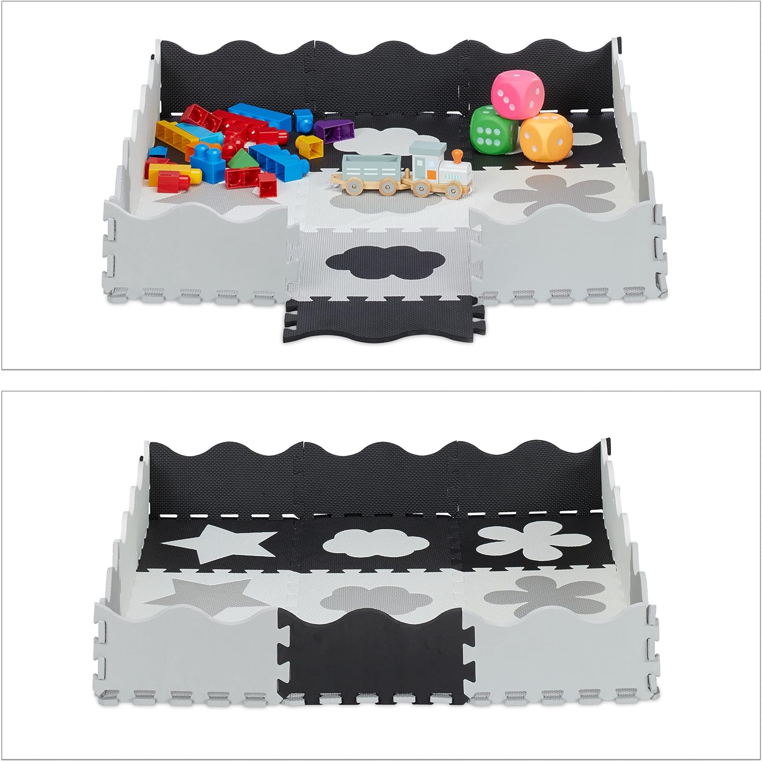 Mata Edukacyjna Piankowa Kojec Dla Dzieci 114x114cm - obrazek 3