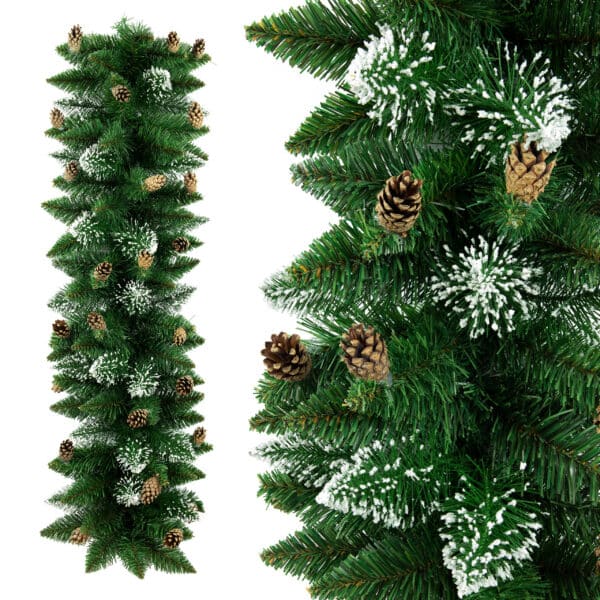 Girlanda Sztuczna Świerk PVC Diamentowa Szyszka Premium 100cm