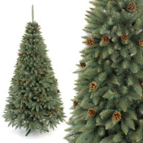 Choinka Sztuczna Świerk Srebrny z Szyszką 250cm