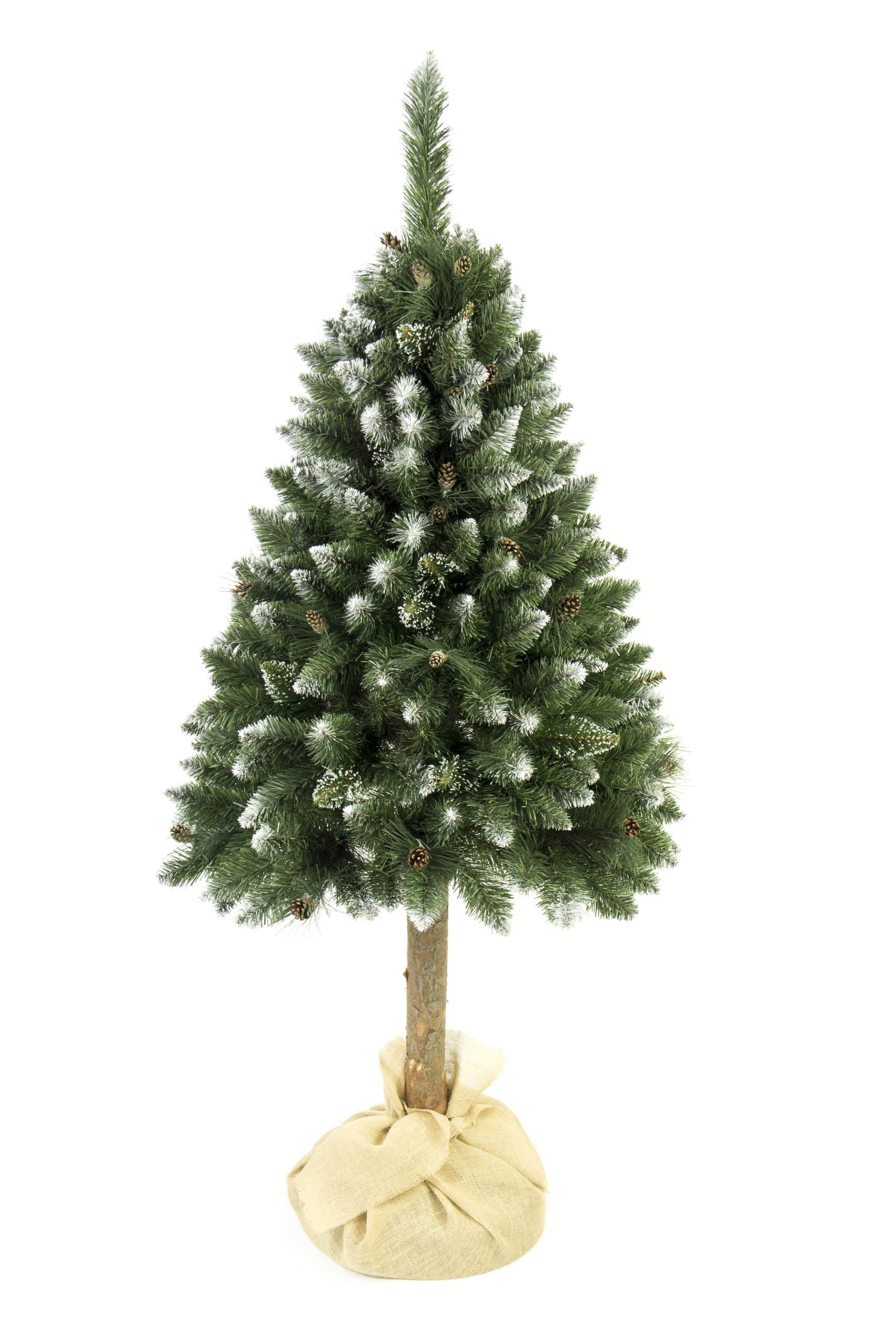 Choinka Na Pniu Sztuczna Sosna Diamentowa z Szyszkami 180cm - obrazek 2