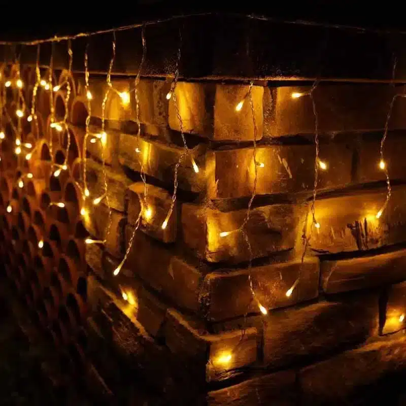 Kurtyna Świetlna Lampki Sople Biały Ciepły 500LED 15m - obrazek 6