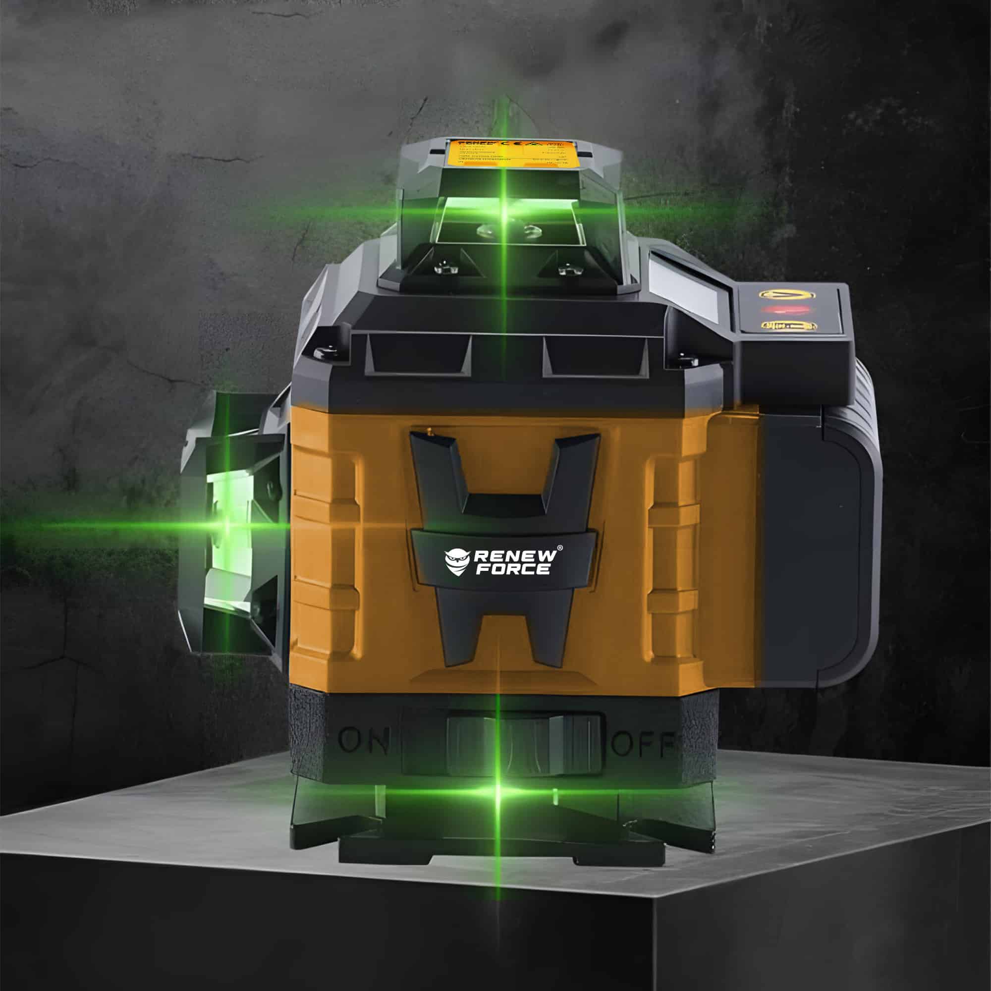 Poziomica Laserowa Płaszczyznowa Laser krzyżowy 4D 16 Linii Renew Force LL27P - obrazek 13