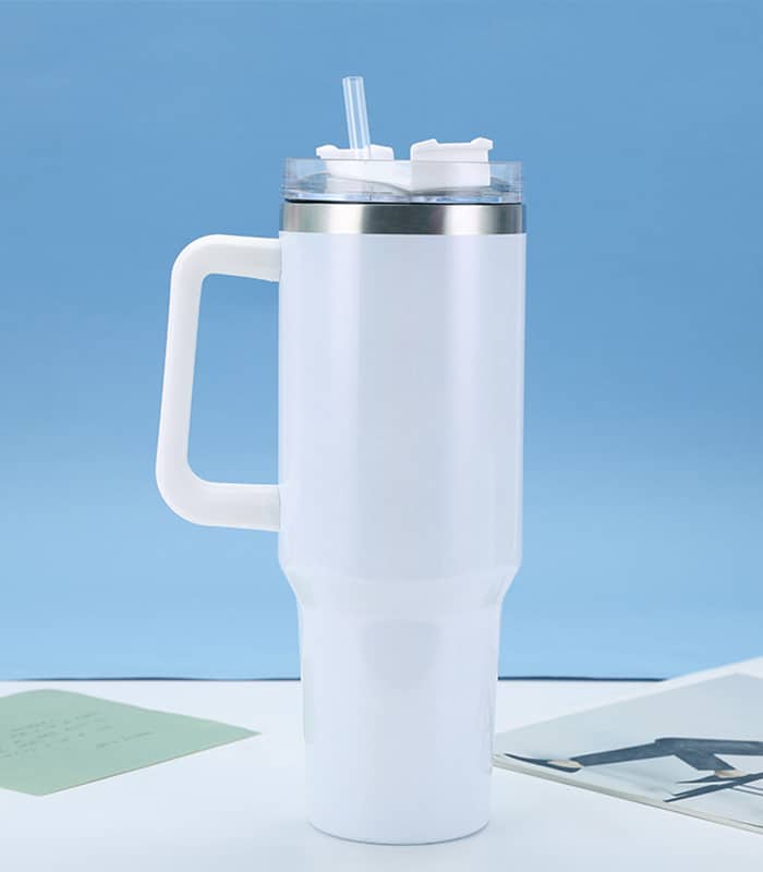 Kubek Termiczny Termos Stal Nierdzewna Biały 1200ml - obrazek 6