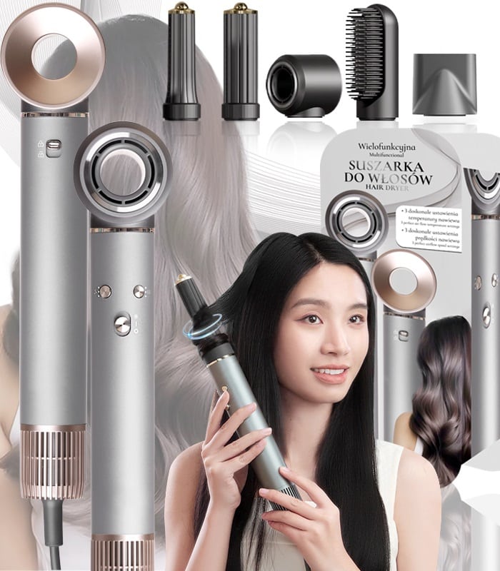 Suszarka Do Włosów Jonizacja Zimny Nawiew 3 Prędkości Nawiewu 3 Poziomy Temperatury 1300W