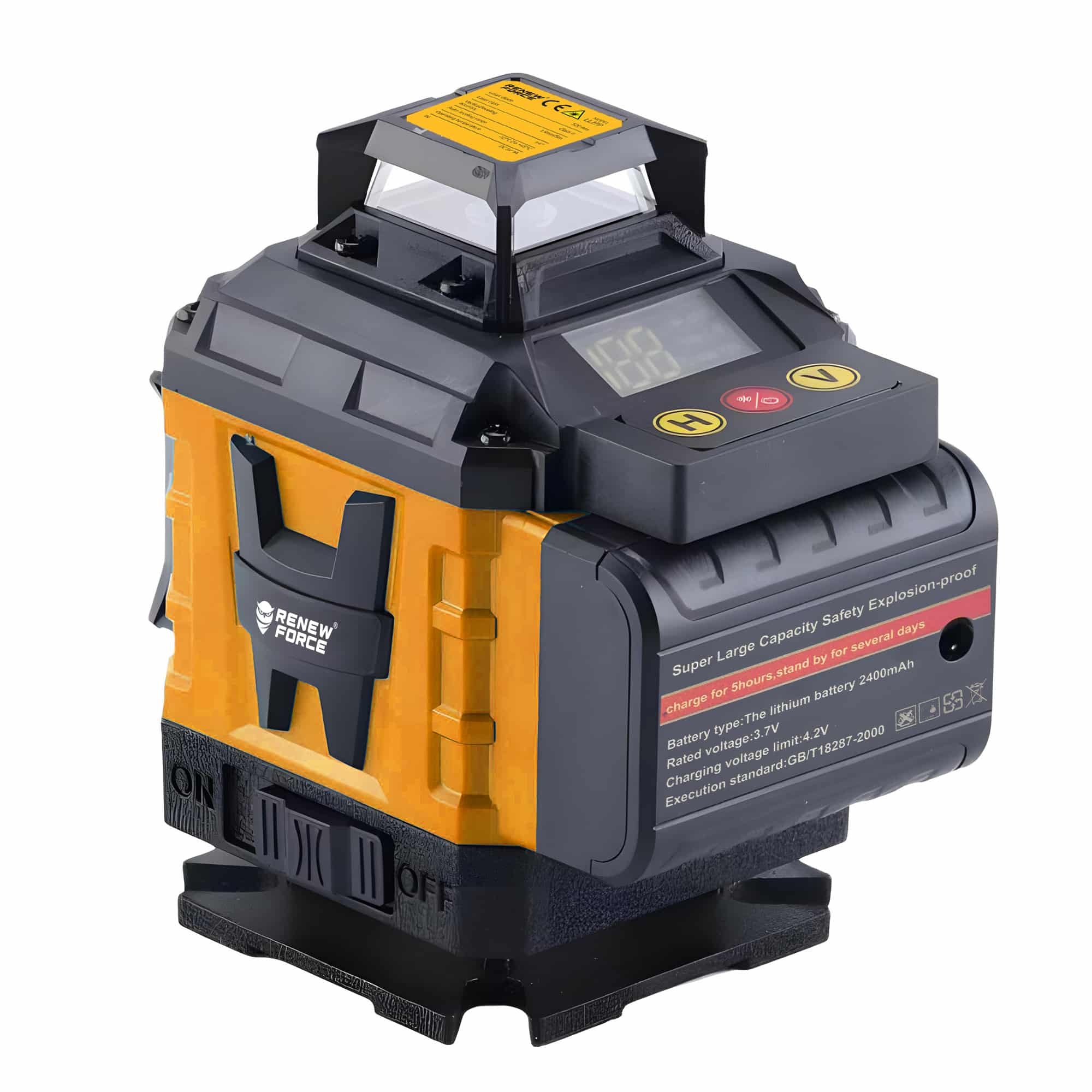 Poziomica Laserowa Płaszczyznowa Laser krzyżowy 4D 16 Linii Renew Force LL27P - obrazek 3