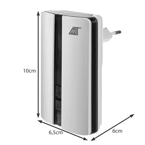 Dzwonek Bezprzewodowy Do Drzwi Wodoodporny Biały IP44 - obrazek 2