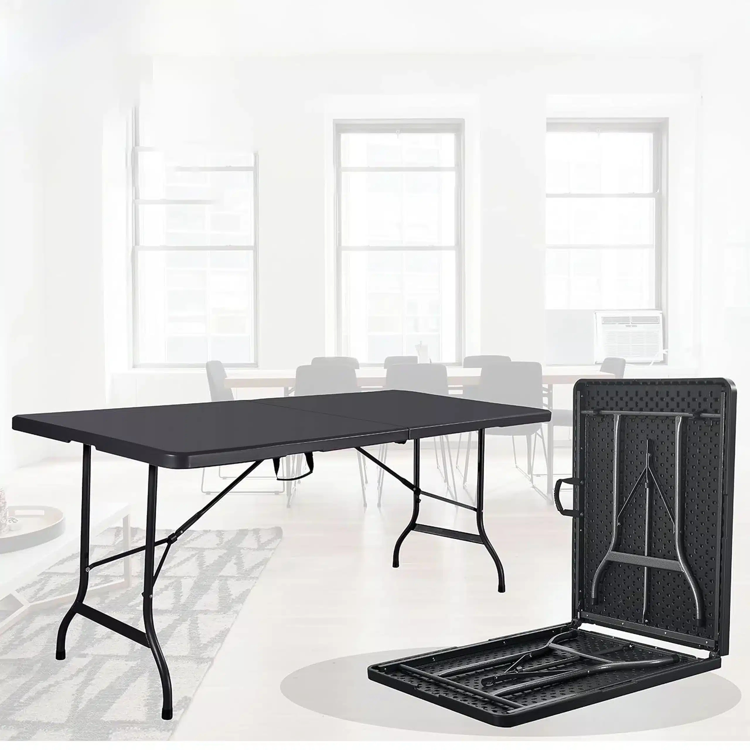 Stół Cateringowy Ogrodowy Bankietowy Walizka Składany Duży 180x74x70cm - obrazek 7