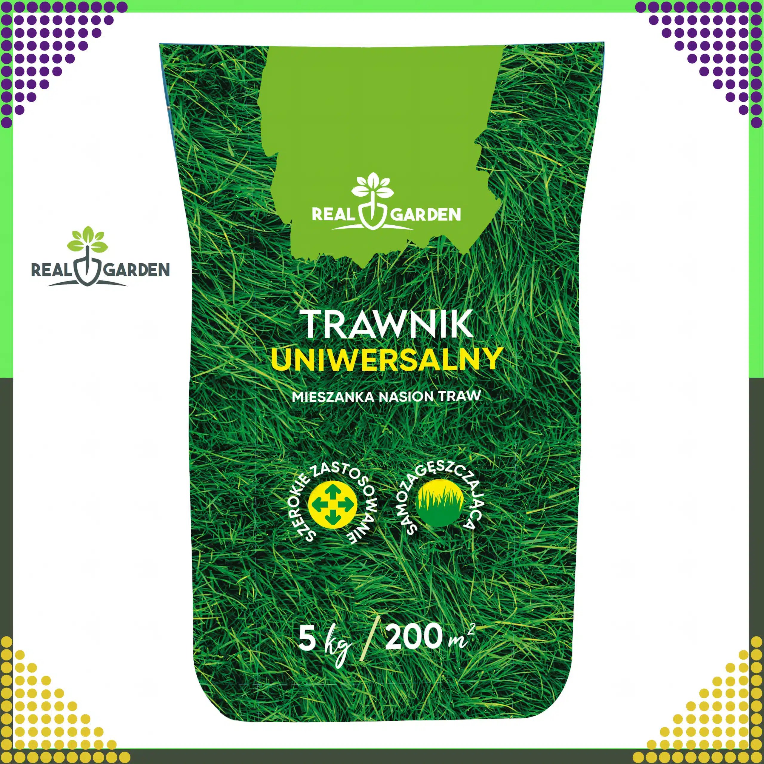 Trawa Uniwersalna Zagęszczająca Nasiona 5kg 200m² - obrazek 3