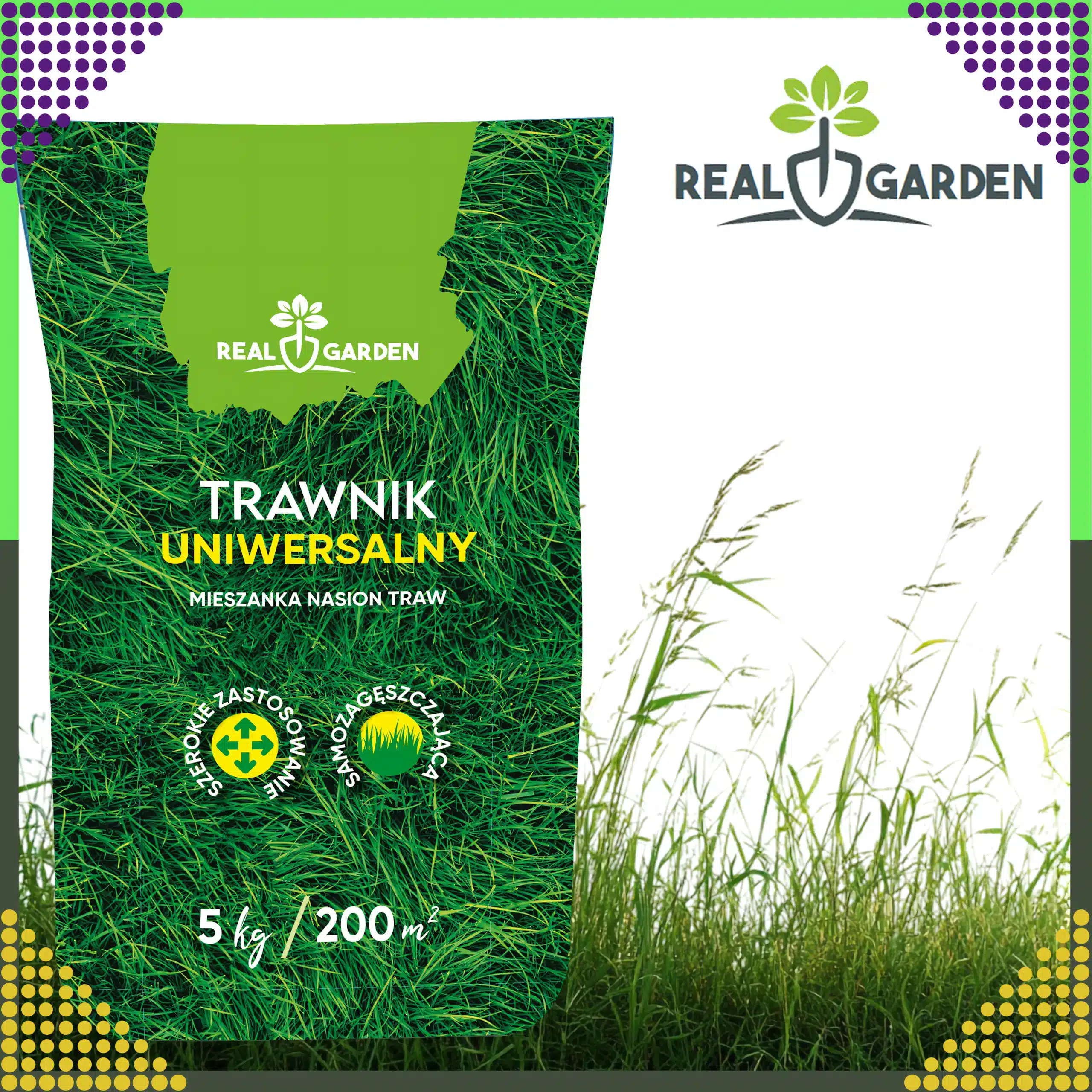 Trawa Uniwersalna Zagęszczająca Nasiona 5kg 200m² - obrazek 6