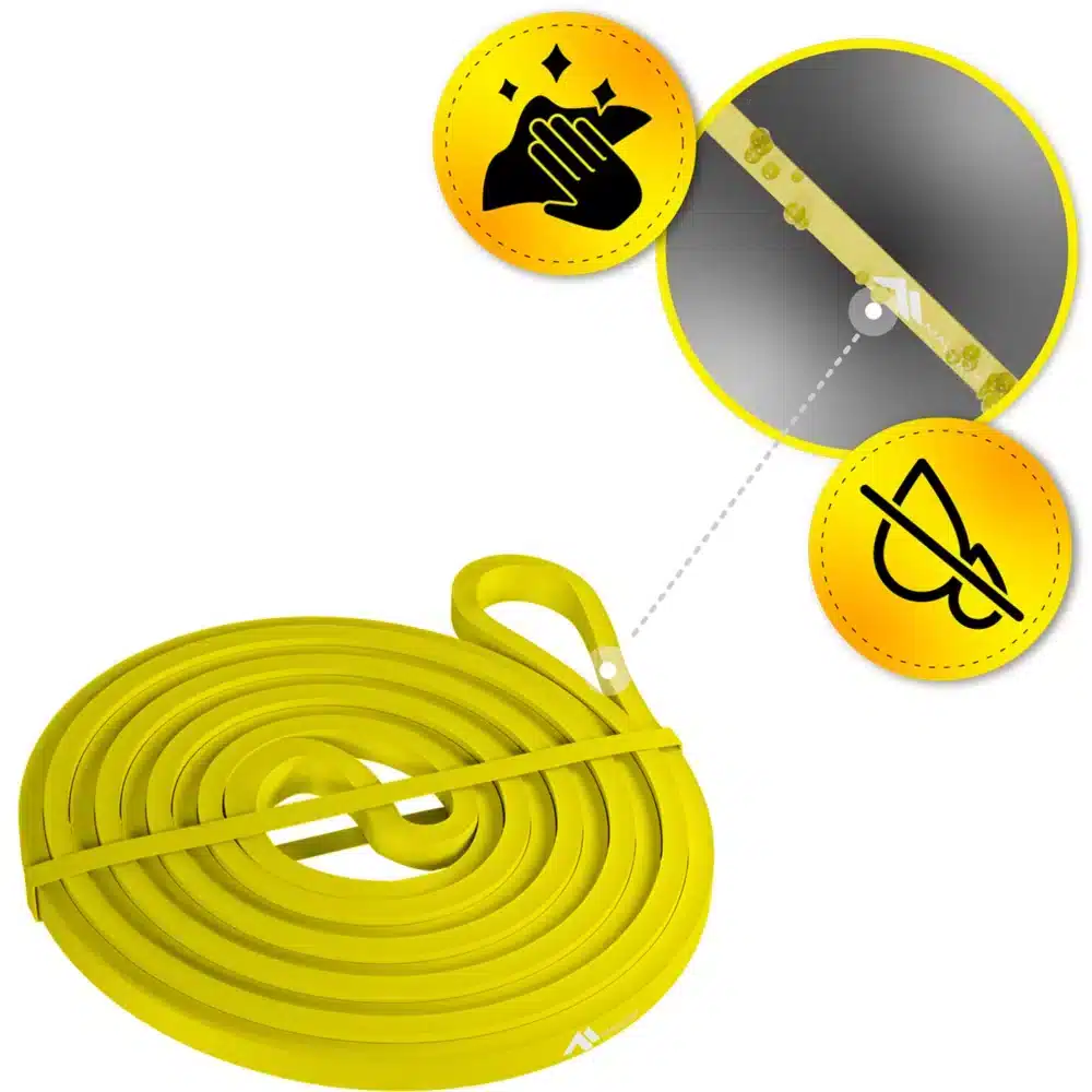 Guma Oporowa Do Ćwiczeń Powerband Żółta 1-5kg - obrazek 4