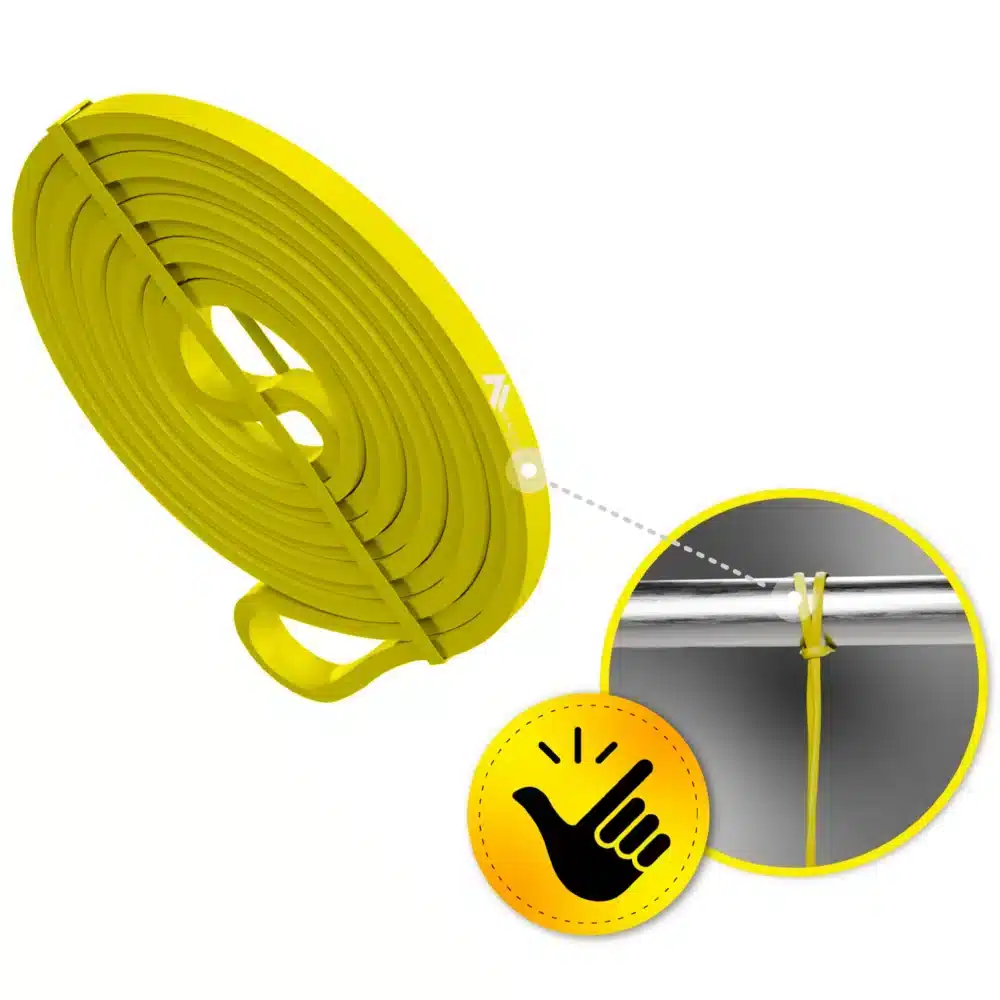 Guma Oporowa Do Ćwiczeń Powerband Żółta 1-5kg - obrazek 5