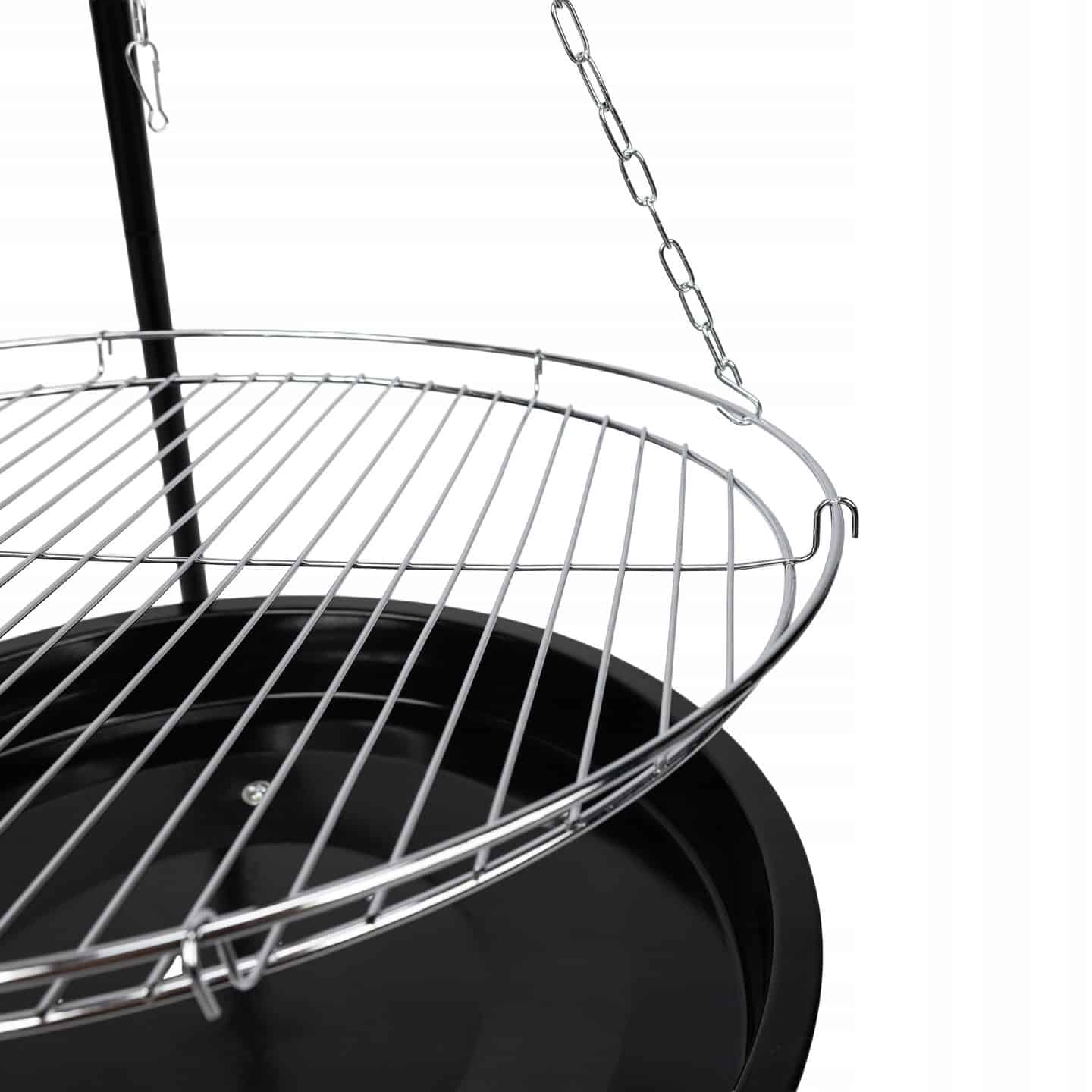 Grill Węglowy Ogrodowy Palenisko Trójnóg Ruszt Chromowany Velio Agni - obrazek 4
