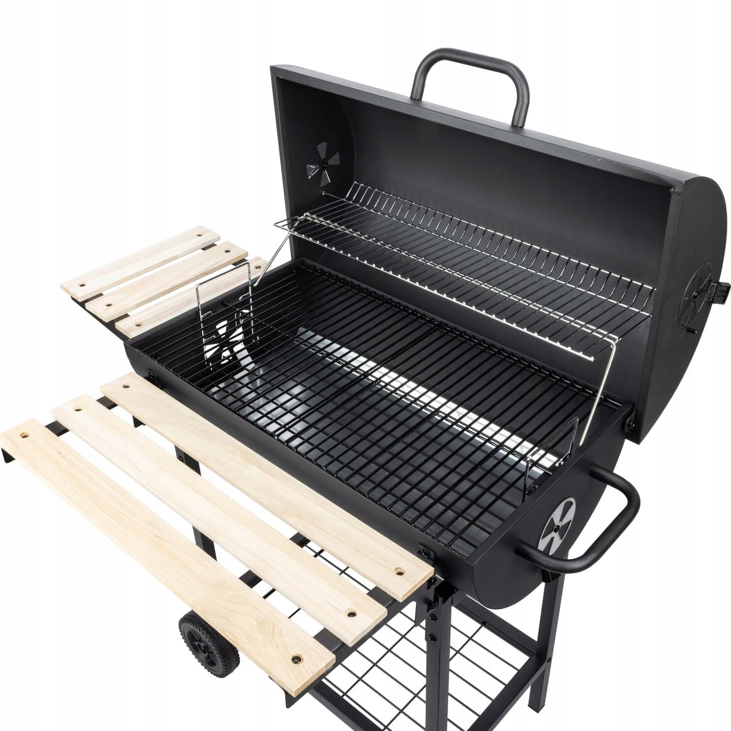 Grill Węglowy Ogrodowy Pokrywa Ruszt Chromowany Velio Oya - obrazek 2