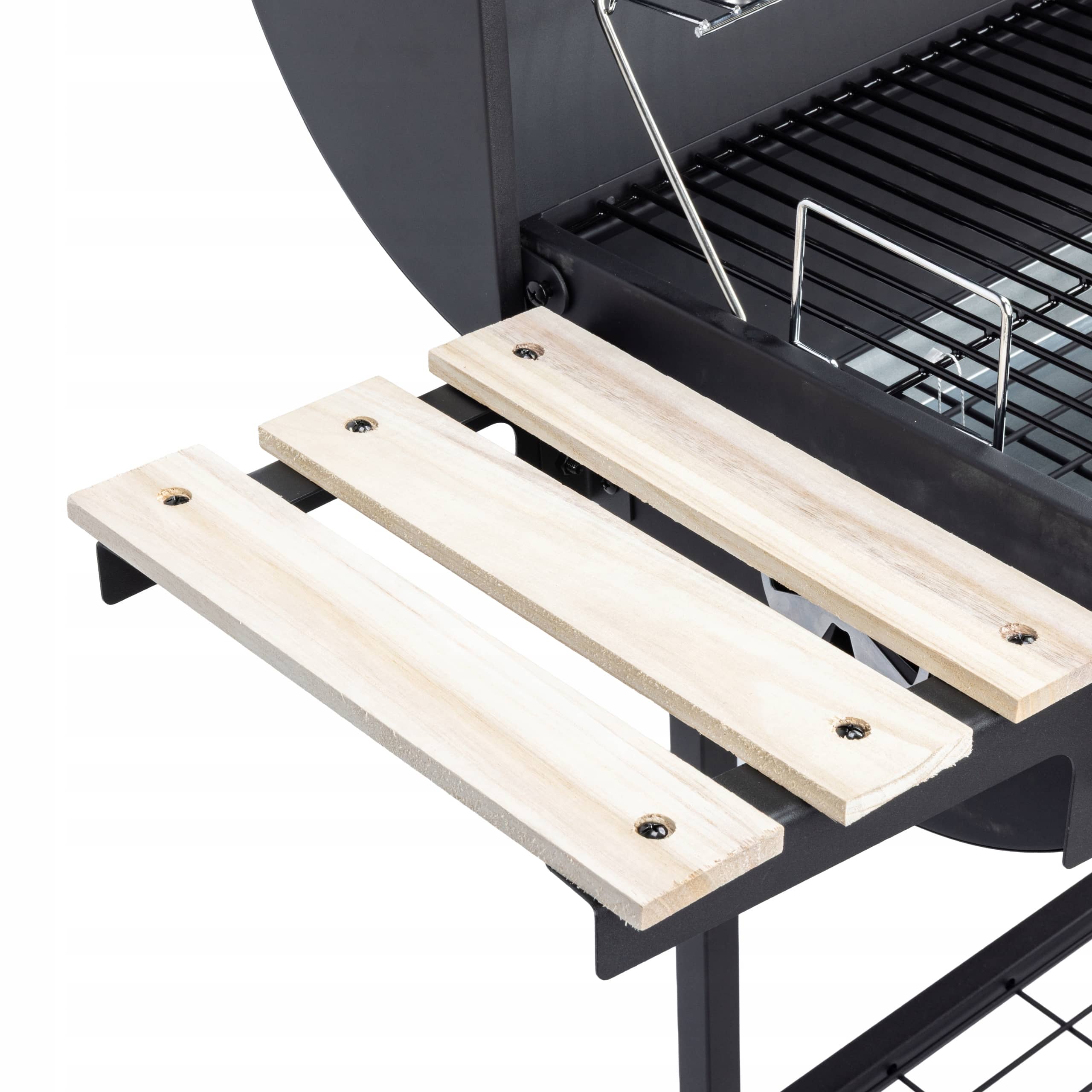 Grill Węglowy Ogrodowy Pokrywa Ruszt Chromowany Velio Oya - obrazek 9