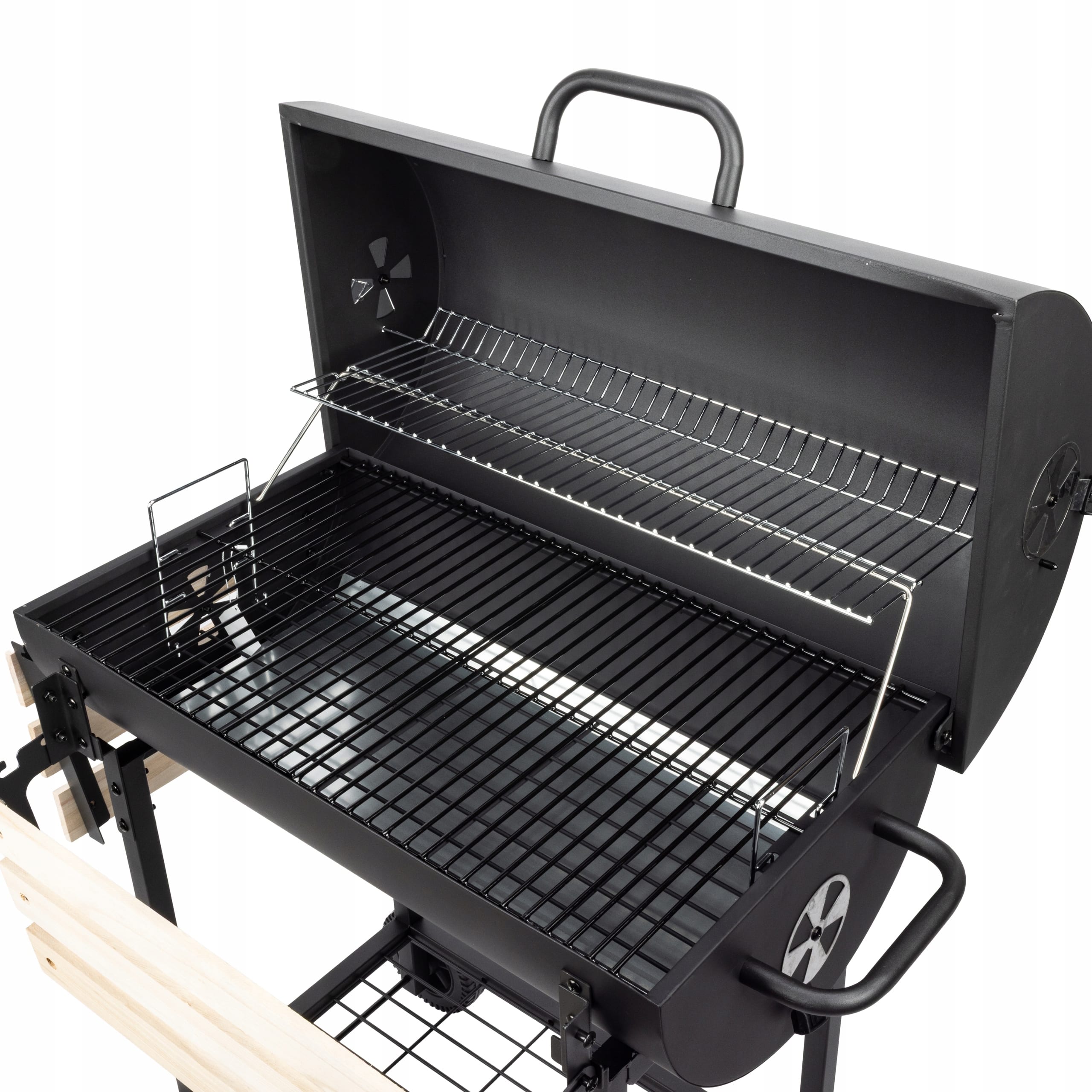 Grill Węglowy Ogrodowy Pokrywa Ruszt Chromowany Velio Oya - obrazek 4