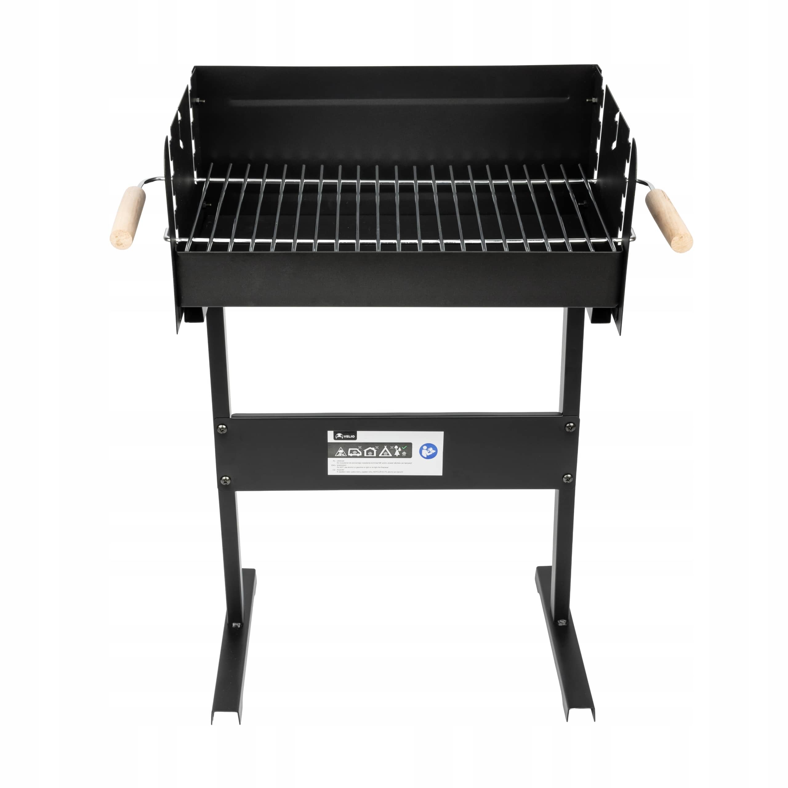 Grill Węglowy Ogrodowy Ruszt Chromowany Velio Logi - obrazek 2