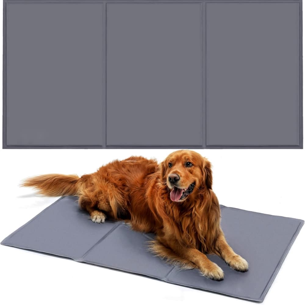 Mata Chłodząca Żelowa Dla Psa Szara 90x50cm