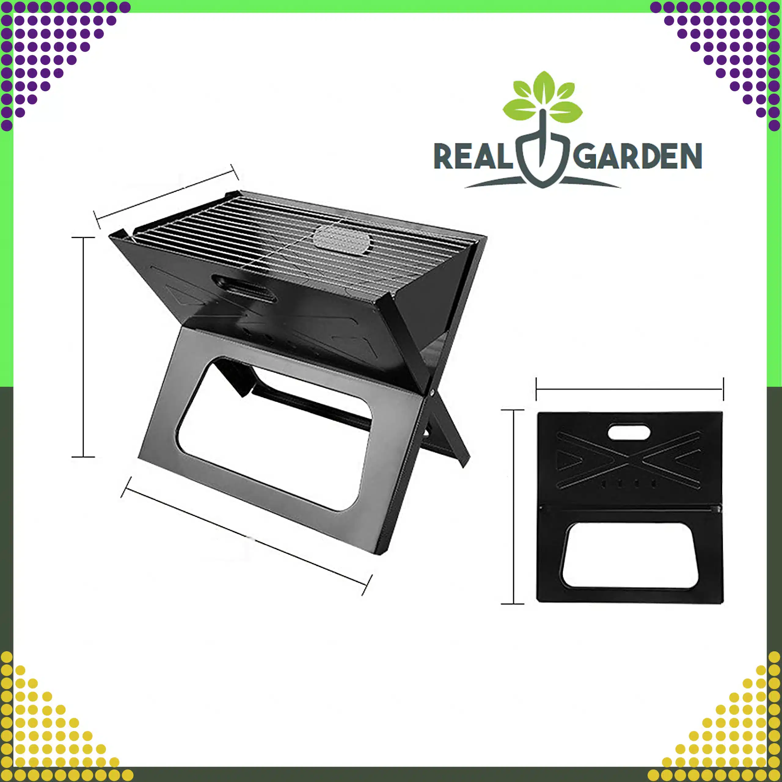 Grill Biwakowy Turystyczny Ogrodowy Przenośny Składany Węglowy Walizka - obrazek 8