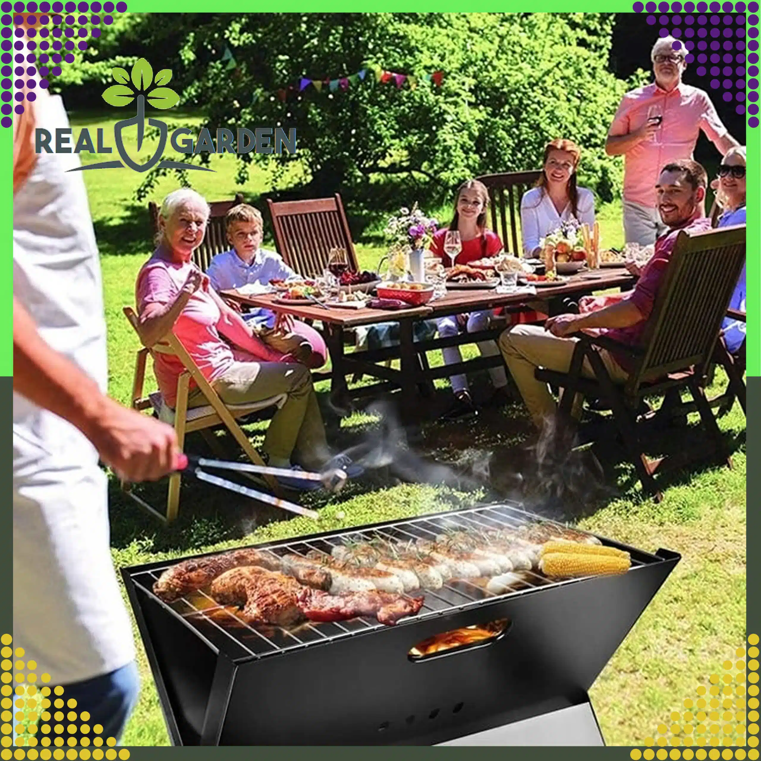 Grill Biwakowy Turystyczny Ogrodowy Przenośny Składany Węglowy Walizka - obrazek 12