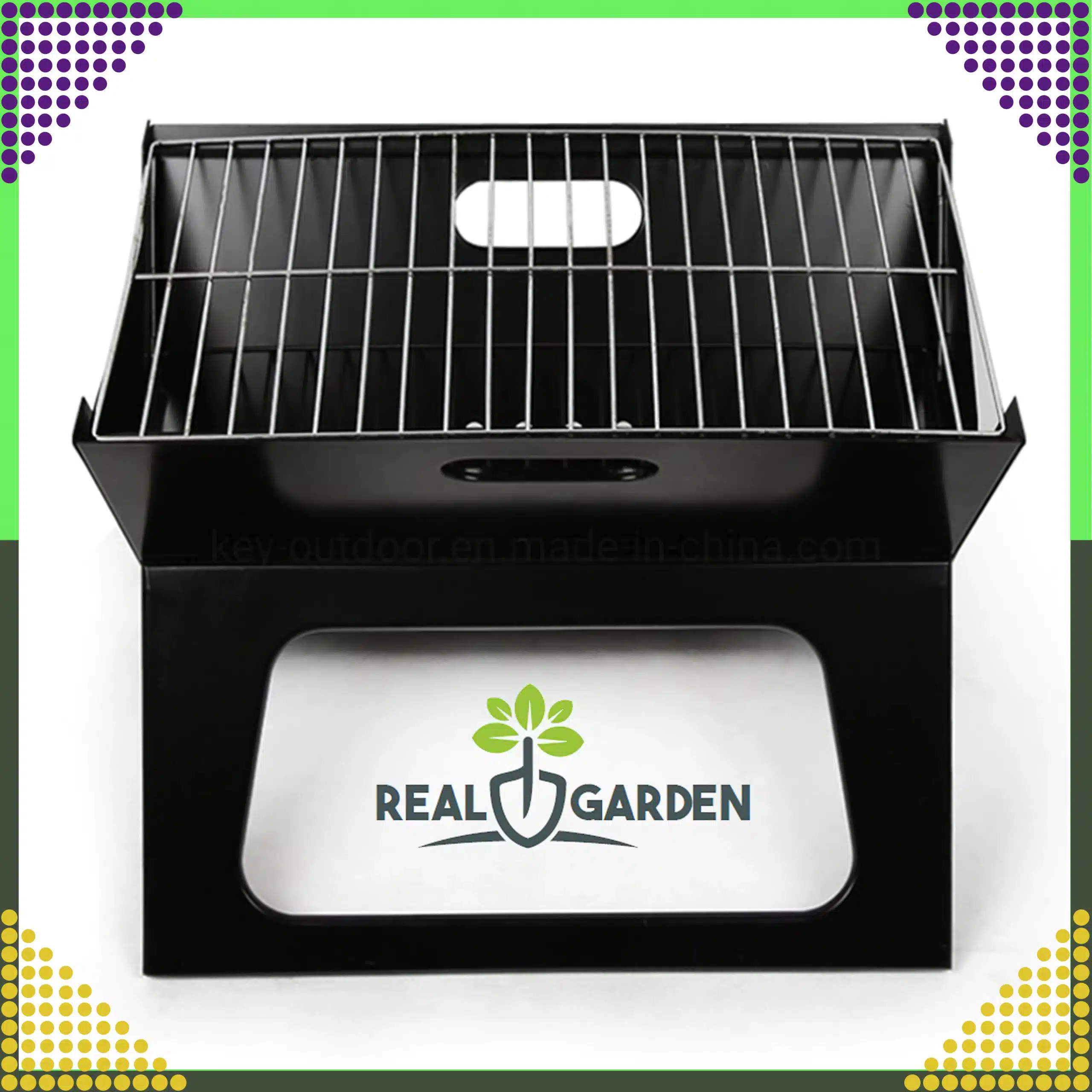 Grill Biwakowy Turystyczny Ogrodowy Przenośny Składany Węglowy Walizka - obrazek 6