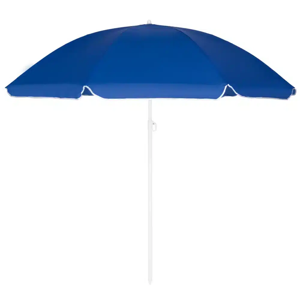 Parasol Plażowy Łamany Wbijany Niebieski 180cm - obrazek 4