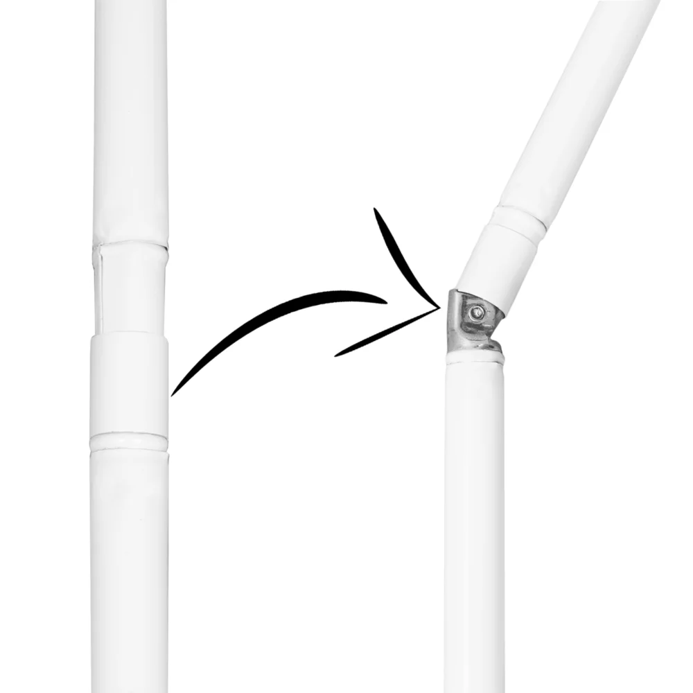 Parasol Plażowy Łamany Wbijany Niebieski 200cm - obrazek 9