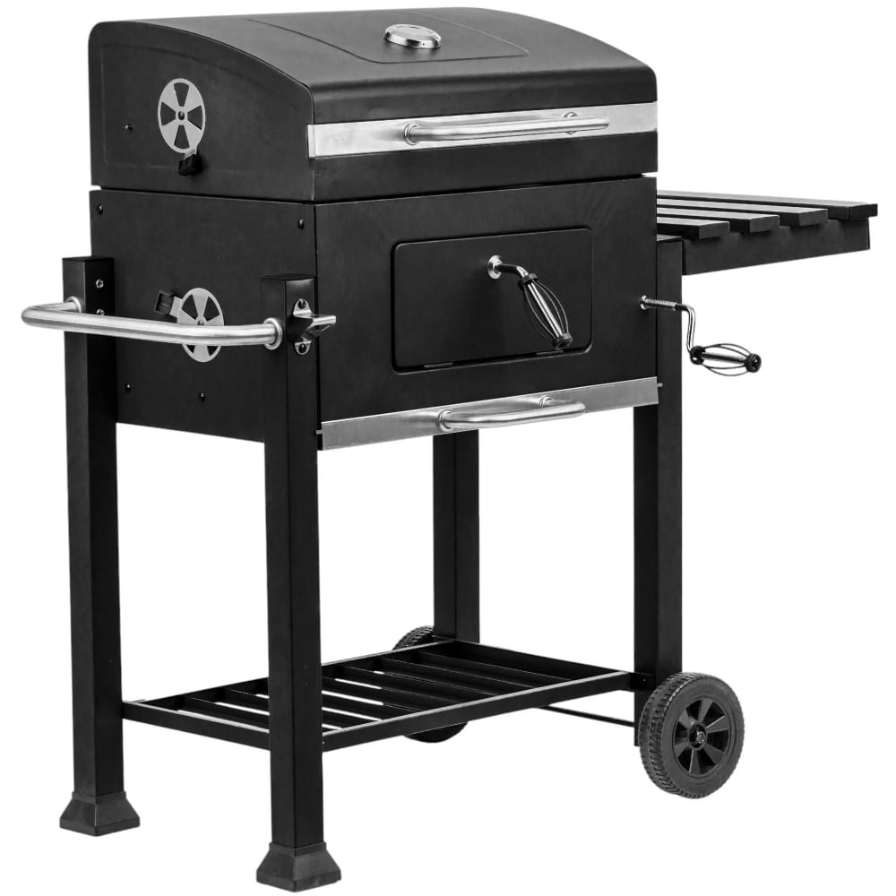 Grill Węglowy Ogrodowy Pokrywa Regulowany Ruszt Velio Hestia