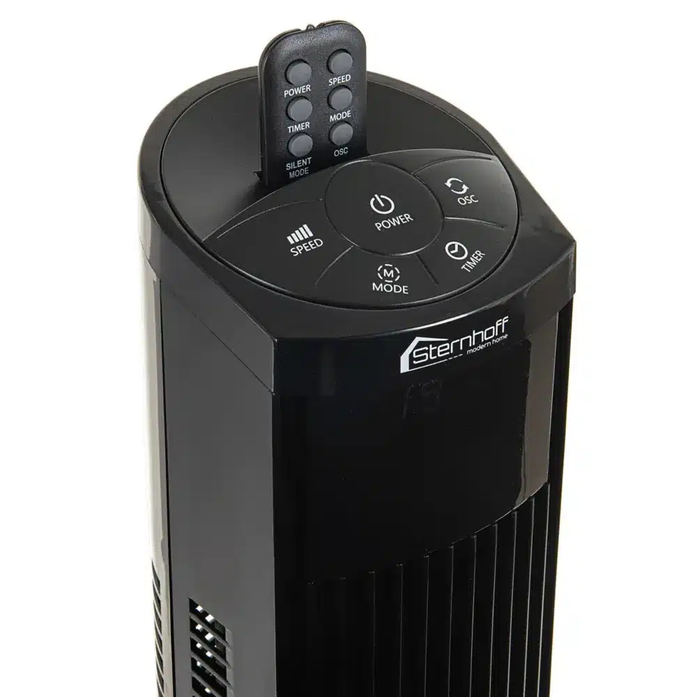 Wentylator Kolumnowy Wiatrak Stojący Obrotowy Czarny Pilot 120W - obrazek 6