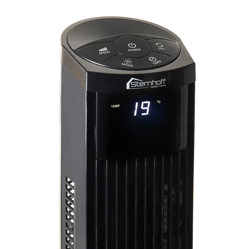 Wentylator Kolumnowy Wiatrak Stojący Obrotowy Czarny Pilot 120W - obrazek 5