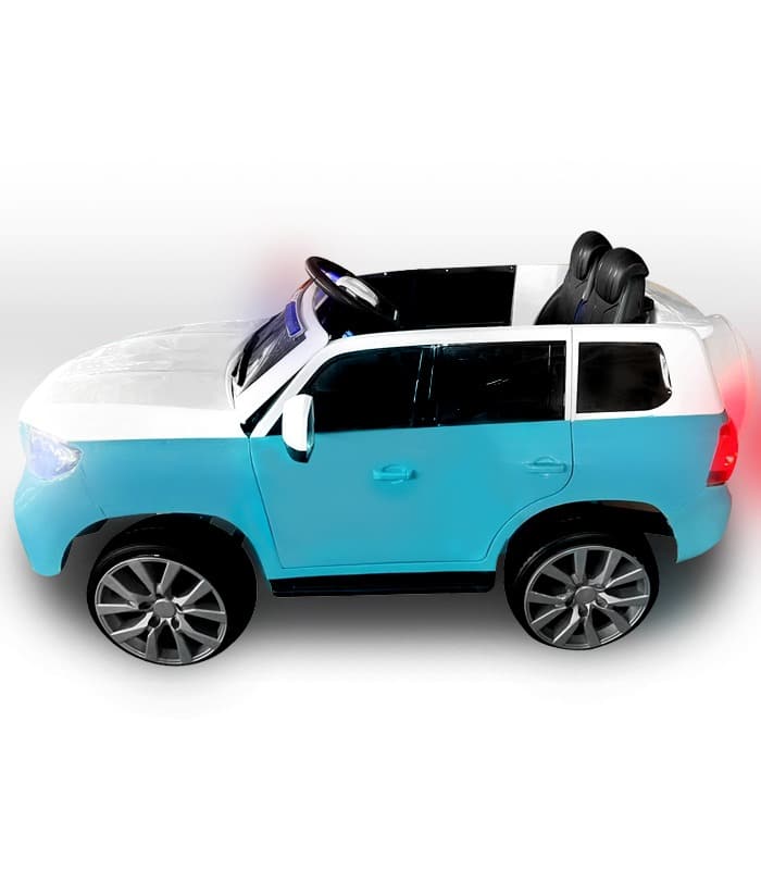 Auto Na Akumulator Dla Dzieci Policja Migoczące Światła Syreny Amortyzatory Pilot Niebieski - obrazek 3