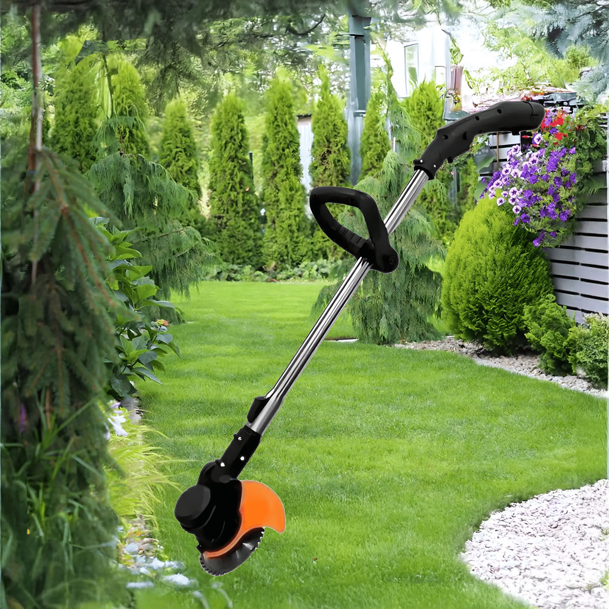 Podkaszarka Akumulatorowa Kosa Ogrodowa Do Trawy 12V 2x Akumulator - obrazek 6