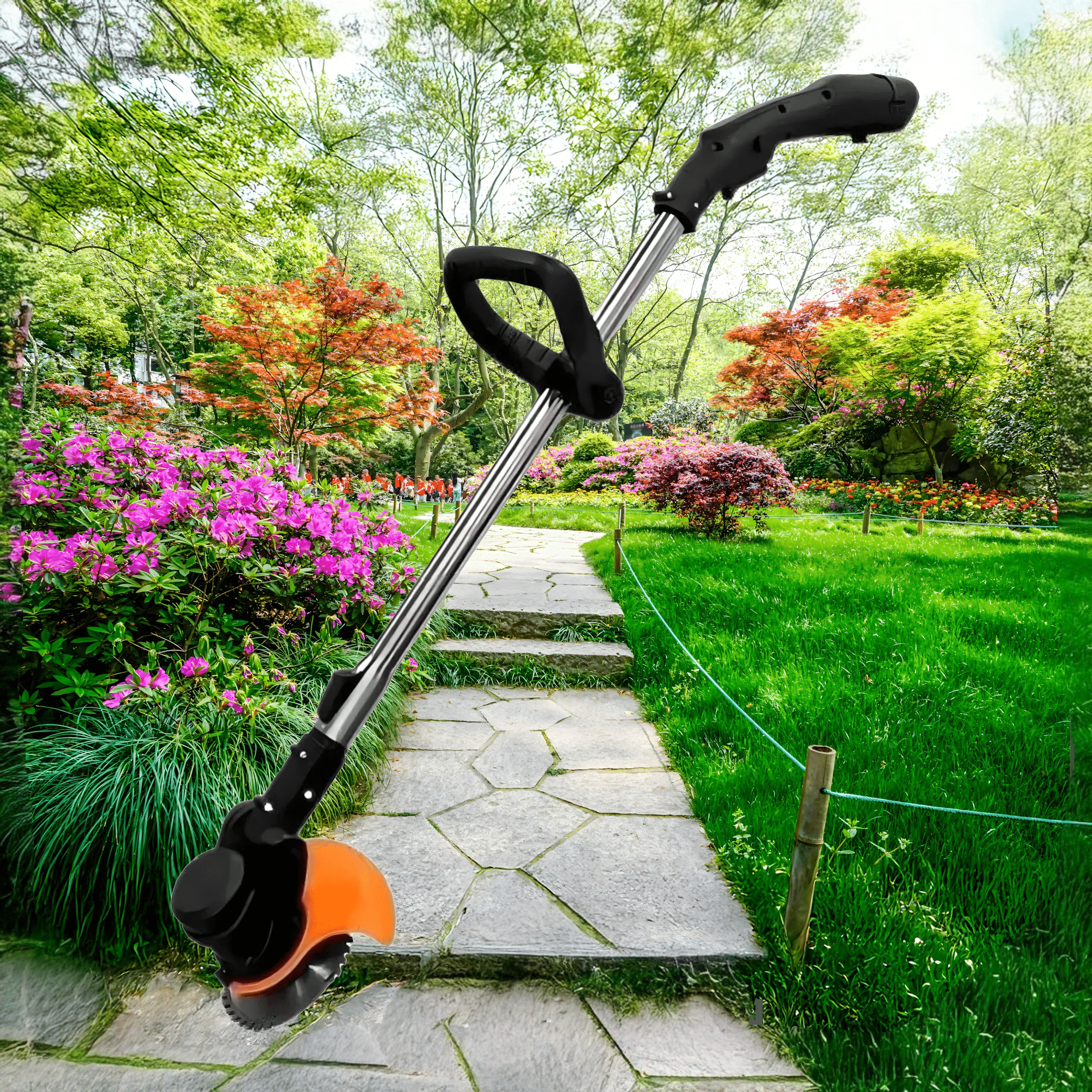 Podkaszarka Akumulatorowa Kosa Ogrodowa Do Trawy 12V 2x Akumulator - obrazek 7