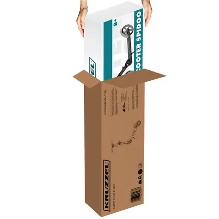 Hulajnoga Składana Miejska Dla Dzieci ABEC-7 Czarny Kruzzel Spidoo - obrazek 17