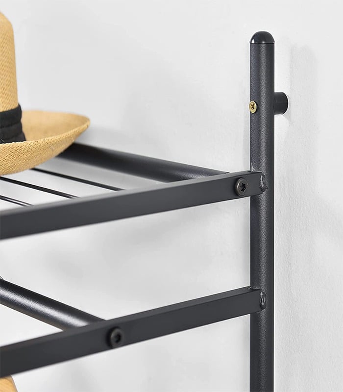 Wieszak Na Ubrania Stojący Podłogowy Regał Półki 150x110cm - obrazek 2