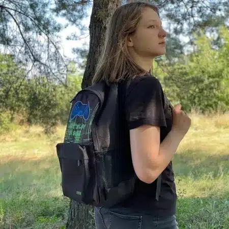 Plecak Szkolny Młodzieżowy Pojemny Czarny Kruzzel 22L + Worek - obrazek 14