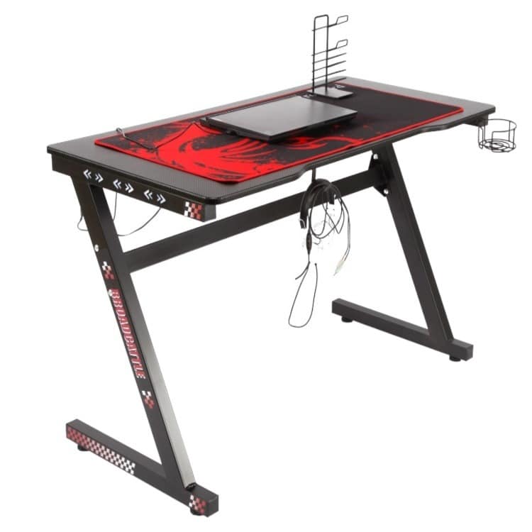 Biurko Gamingowe Komputerowe Dla Gracza LED RGB 120x66cm - obrazek 2