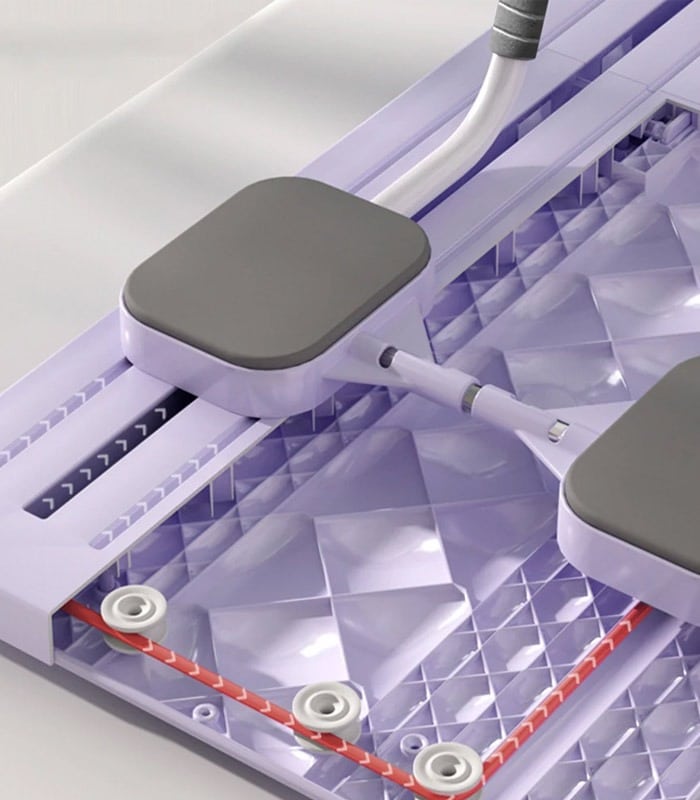 Deska Do Pilatesu Ćwiczenia Jogi Wielofunkcyjna z Licznikiem Fioletowa - obrazek 6