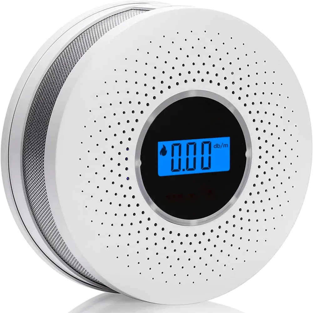 Czujnik Czadu Dymu Detektor Tlenku Węgla Bezprzewodowy LCD