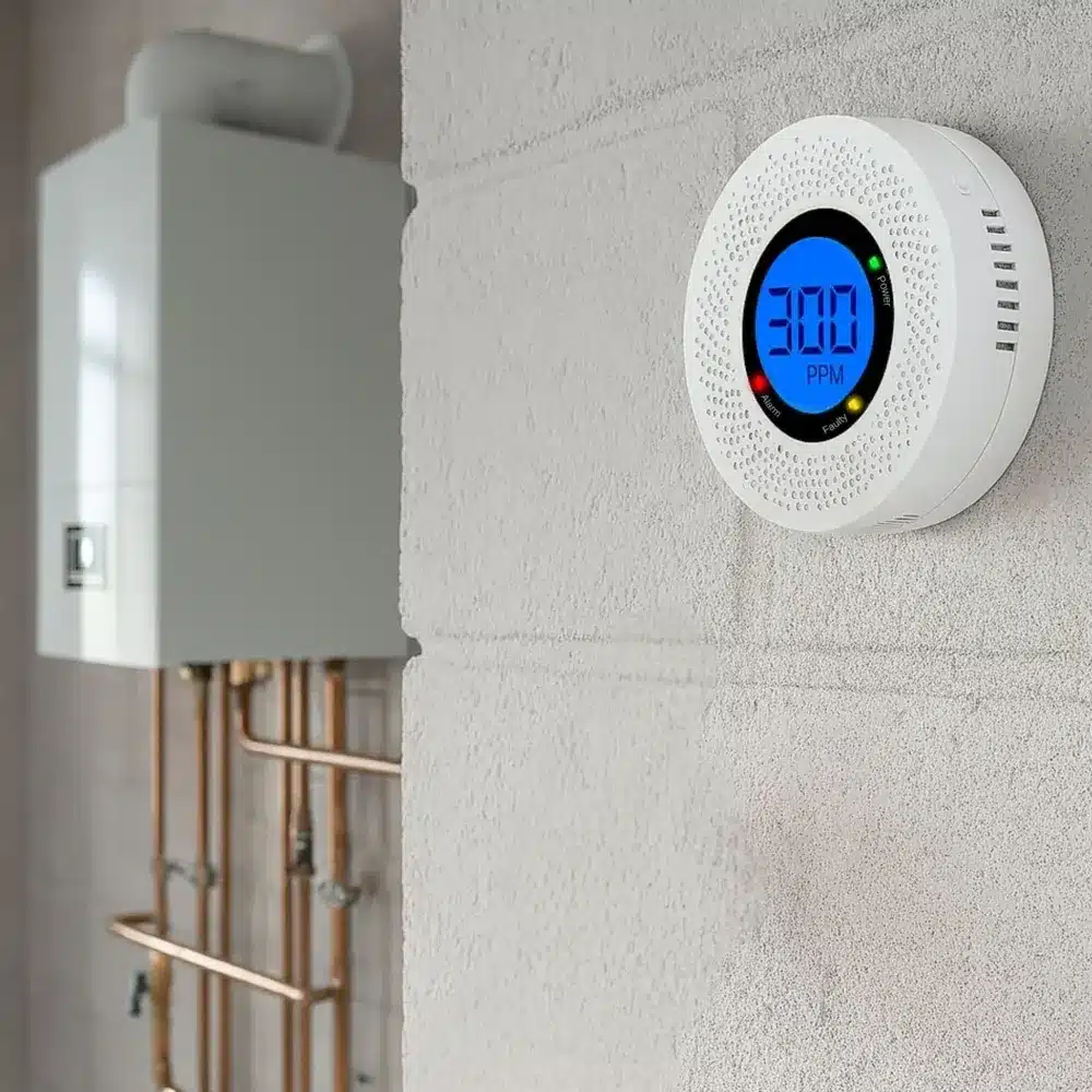Czujnik Czadu Dymu Detektor Tlenku Węgla Bezprzewodowy LCD - obrazek 4