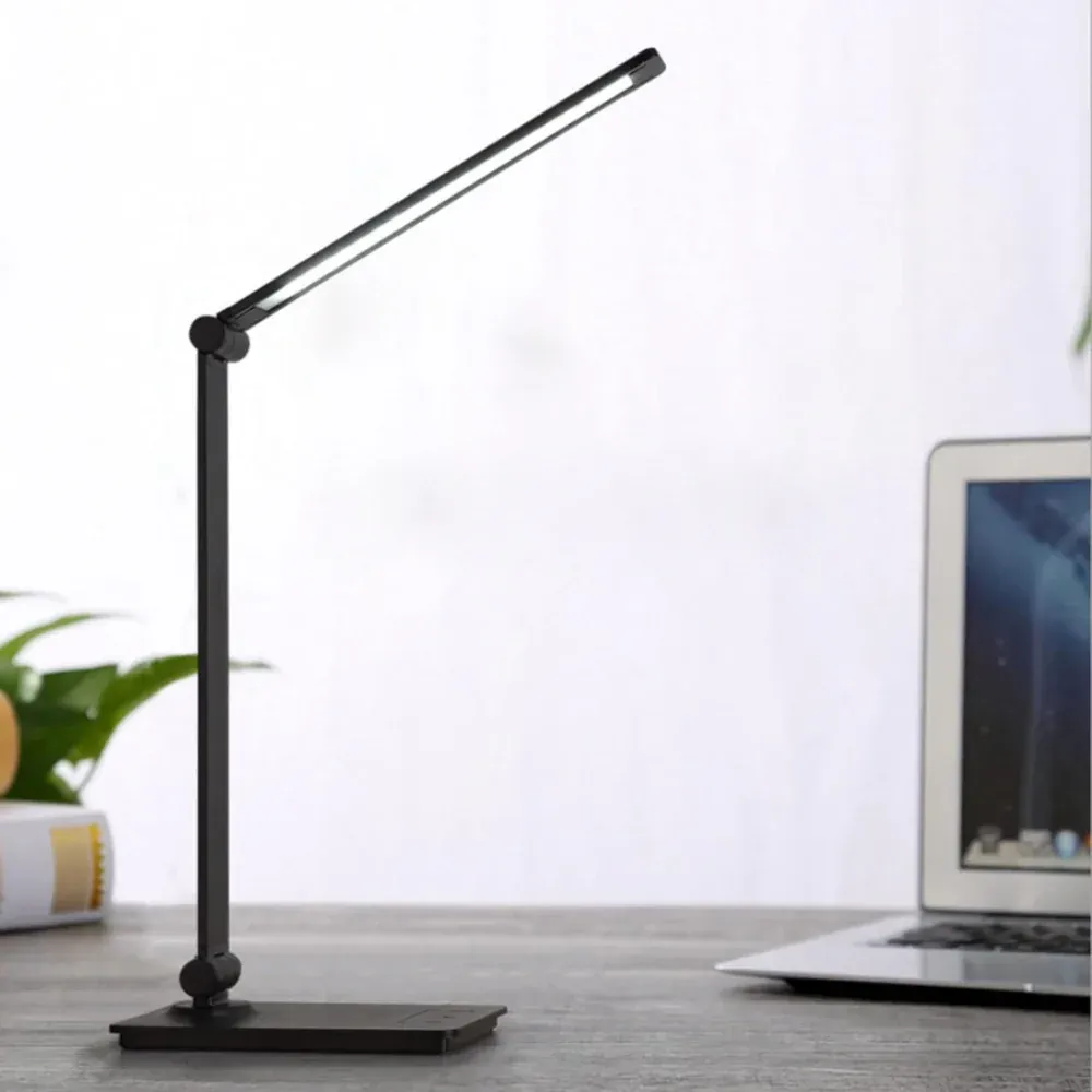 Lampka Biurkowa Szkolna Nocna LED z Ładowarką USB - obrazek 4