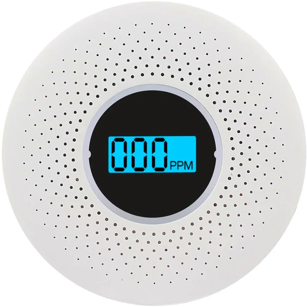 Czujnik Czadu Dymu Detektor Tlenku Węgla Bezprzewodowy LCD - obrazek 2