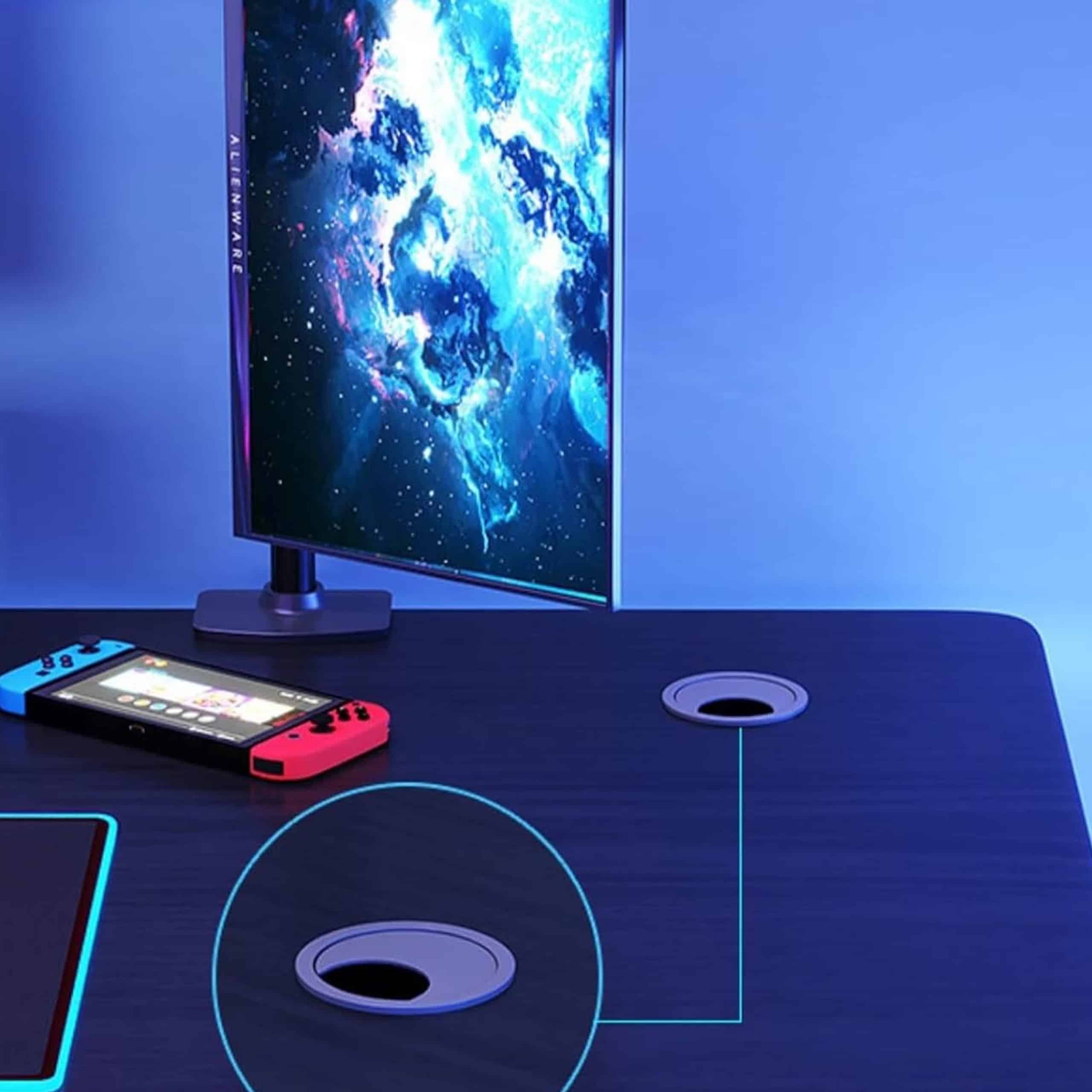 18 x Biurko Komputerowe Stół Gamingowy dla Gracza Komputerowe Duże Stabilne - obrazek 10